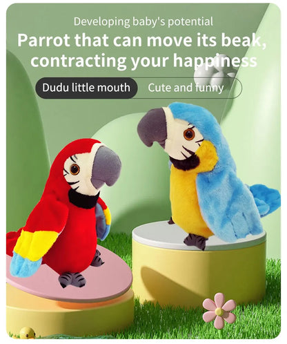 Colorful Chatty Parrot Interactive Recordable and Musical Toy That Flaps Wings and Teaches Kids to Speak SELL with BUY