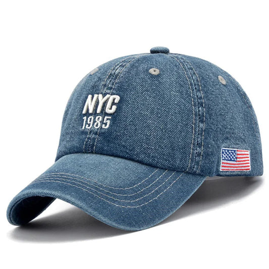 Denim Baseball Cap Men Women Embroidery Letter Jeans Snapback Hat Casquette Summer Sports Hip Hop Cap Gorras Unisex hats SELL with BUY