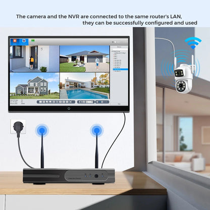4K 8MP Wifi Camera PTZ Outdoor Dual Screen Human Detection Dual Lenses 10MP Security Protection IP Camera Audio O-Kam Pro