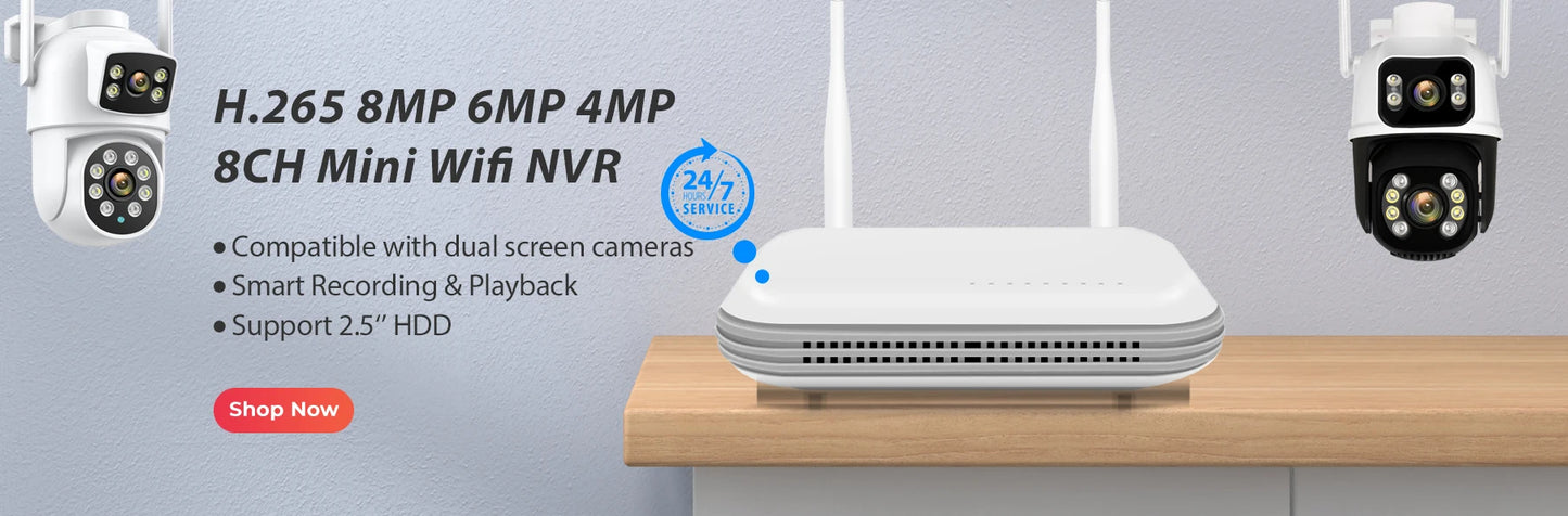 4K 8MP Wifi Camera PTZ Outdoor Dual Screen Human Detection Dual Lenses 10MP Security Protection IP Camera Audio O-Kam Pro