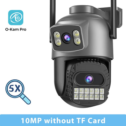 15MP Wifi Camera PTZ Outdoor Dual Screen 10X Digital Zoom Human Detection 10MP Security IP Camera Surveillance
